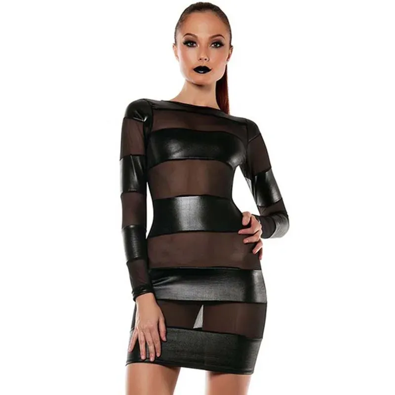 pvc bodycon dress Vinyl Dresses
