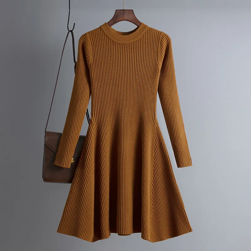 line thick knitted mini dress Women's Sofia Sheath High Neck Knitted Fabric Mini Dress XS/S/M/L/Customize Pink MEAN BLVD Pink / S