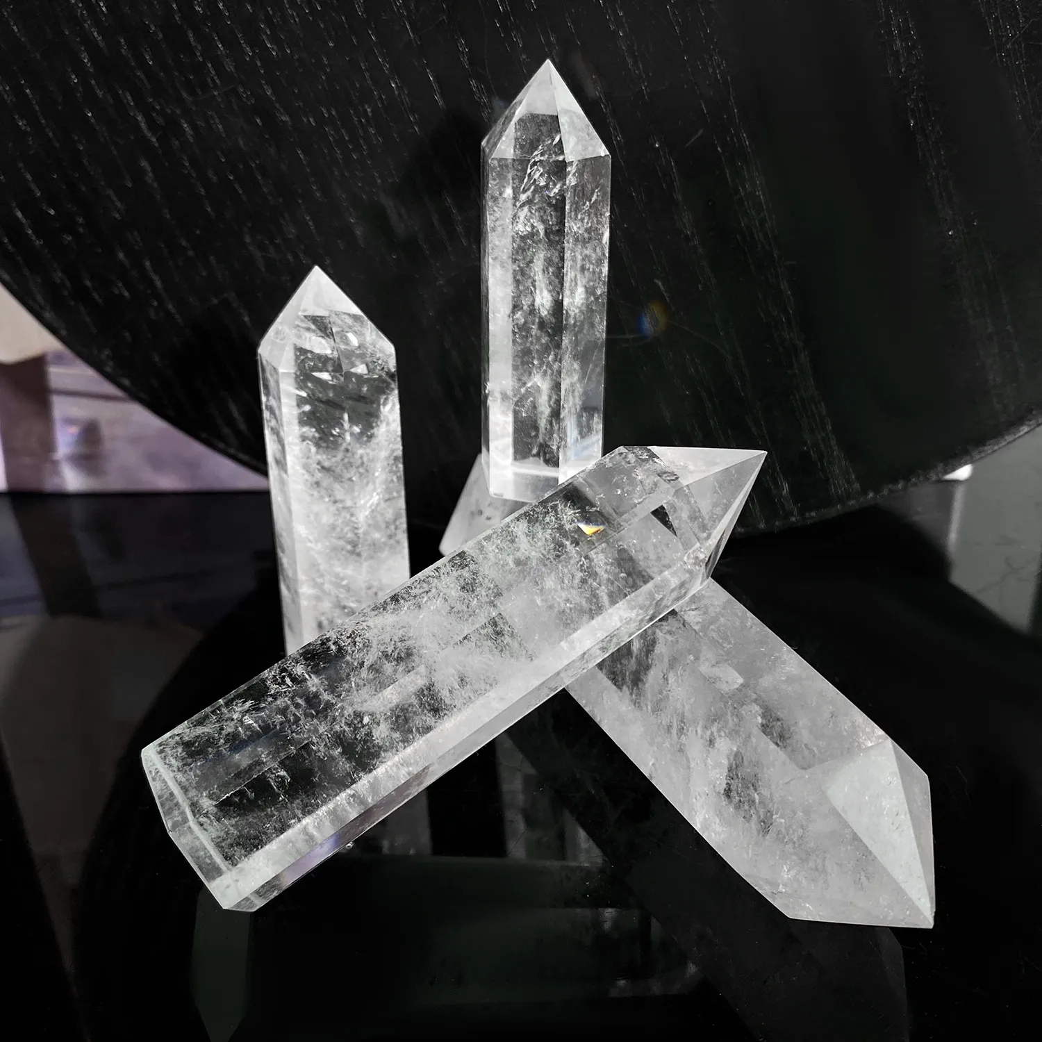 Torre De Cuarzo Transparente Natural De Decoración De Columna Hexagonal  Puntiaguda De Cristal Blanco, Decoración De La Columna De Energía Hexagonal  En El Hogar Decoración Del Hogar De 15,75 € | DHgate, image size:1500x1500