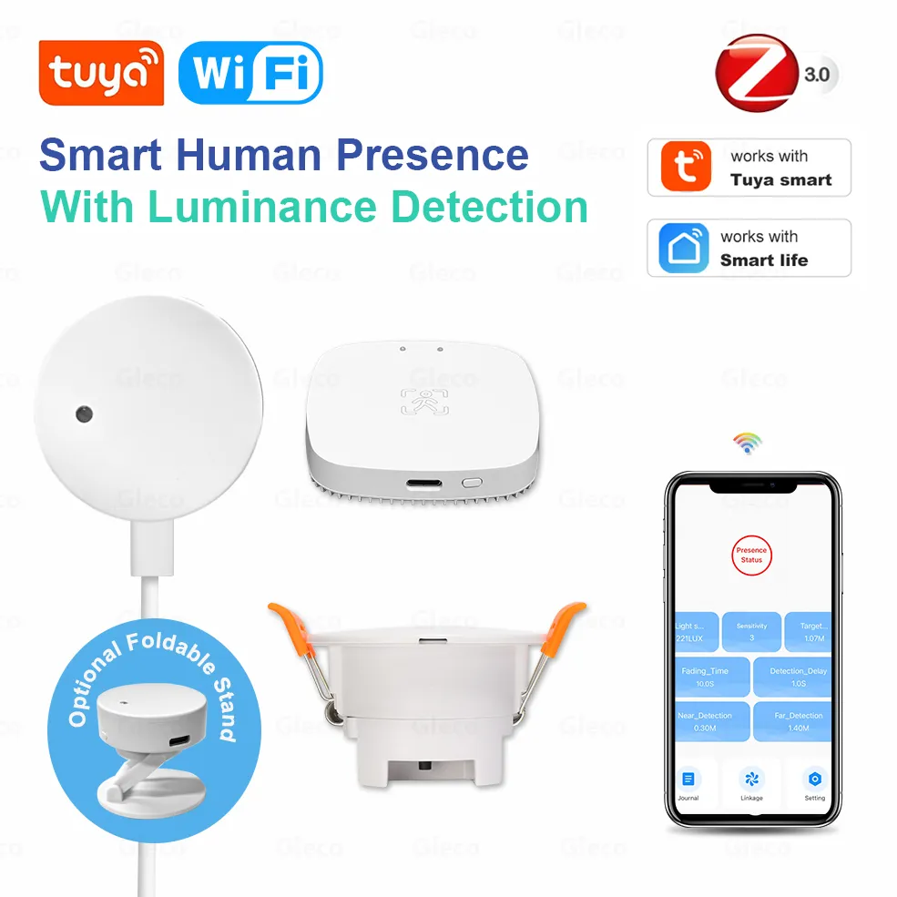 Smart Home Sensor Zigbee Presence Sensor Kopinma Tuya ZigBee MmWave ...