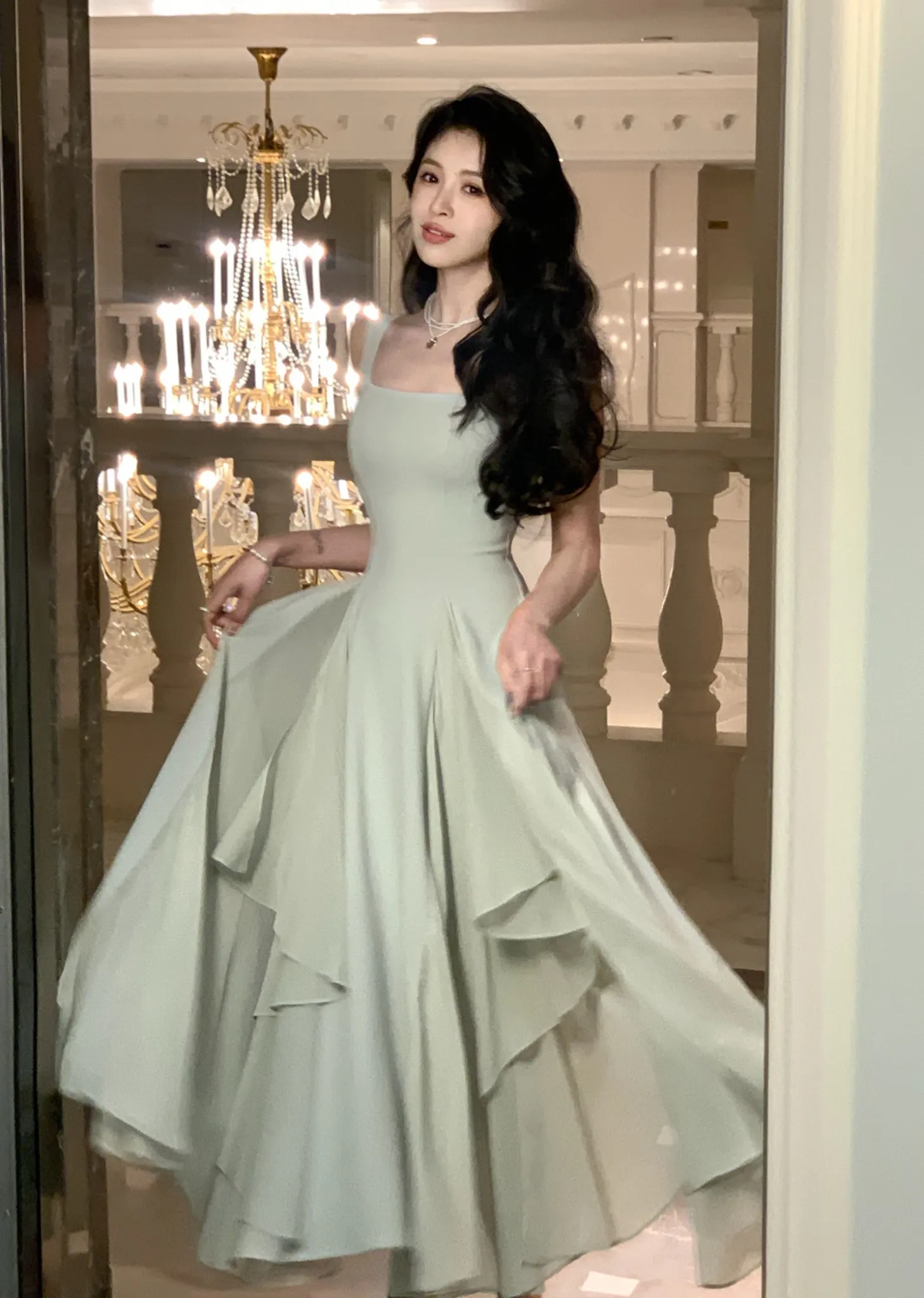 French Elegant Ruffles White Midi Dresses 2023 Summer... From Dh2958055,  $19.07 | DHgate.Com