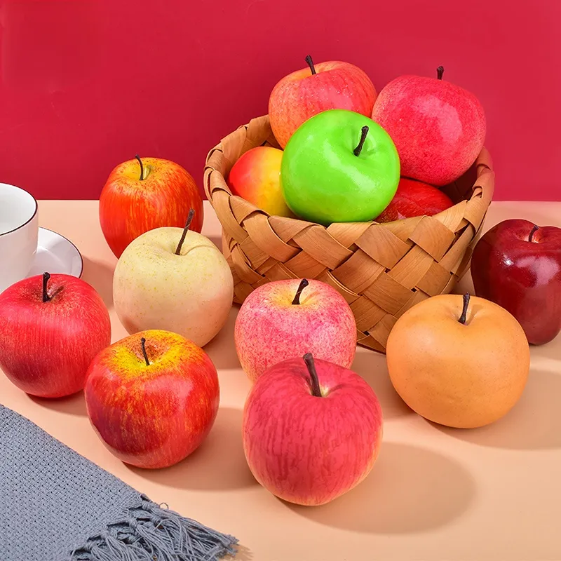 Fake Apple Object Realistic Artificial Apples: Premium Quality Faux Fruits for Decor ...