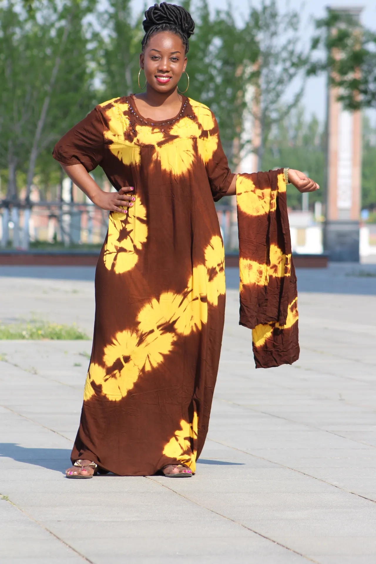 chinese dress ladies Taliah Maxi Dress in Folk Floral