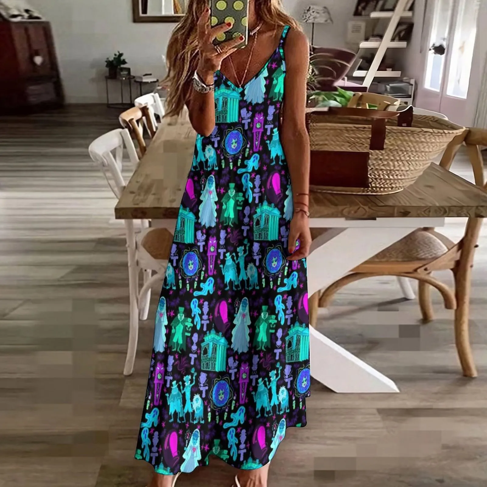 Haunted Mansion Sleeveless Dress Elegant Wedding... From Dh2958055, $49.04  In Bulk | DHgate.Com