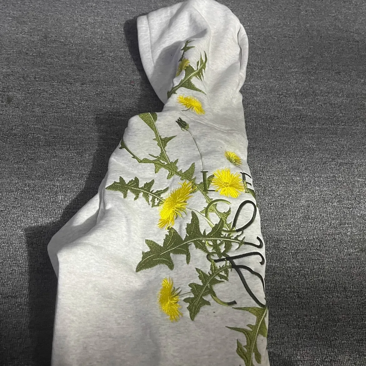 Dandelion Embroidered Flower comfort hoodie - Harajuku