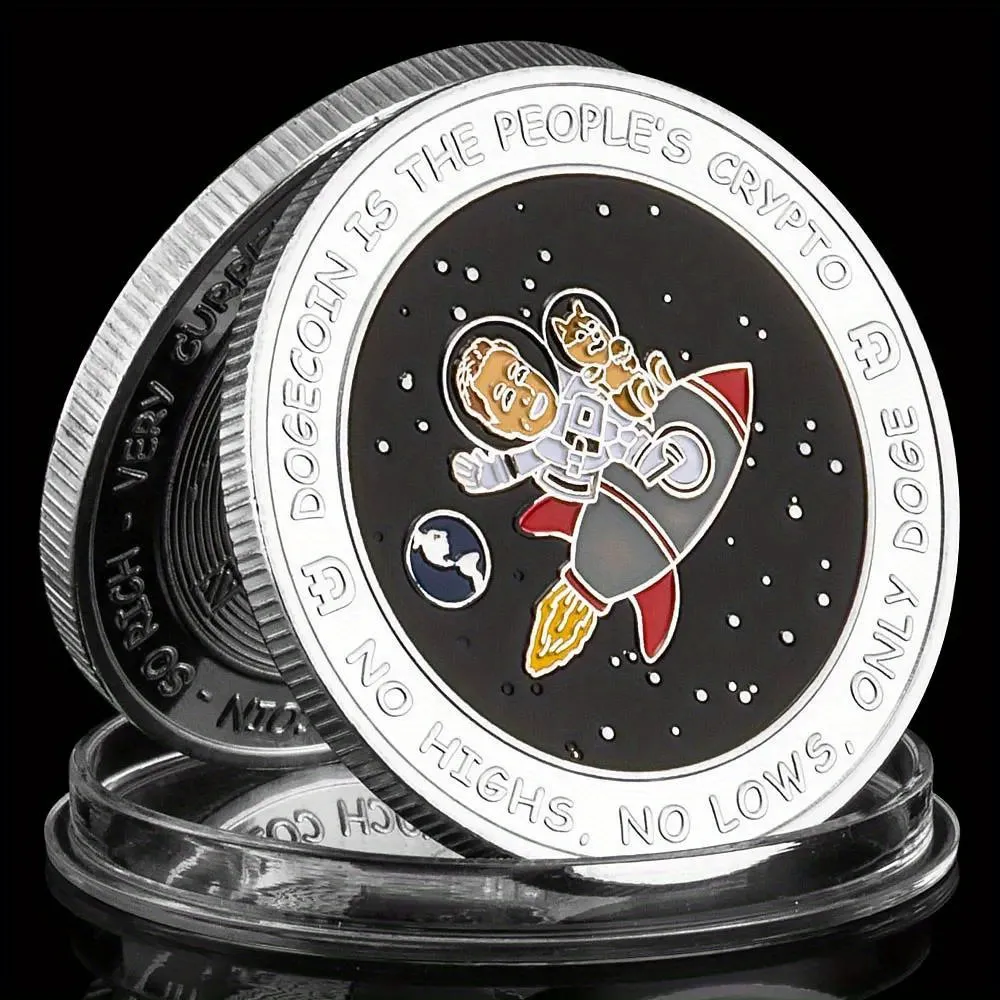 Moneda De Criptomonedas Dogecoin Monedera Conmemorativa De Dorado Musk  Dogle To The Moon Collectible De 16,84 € | DHgate