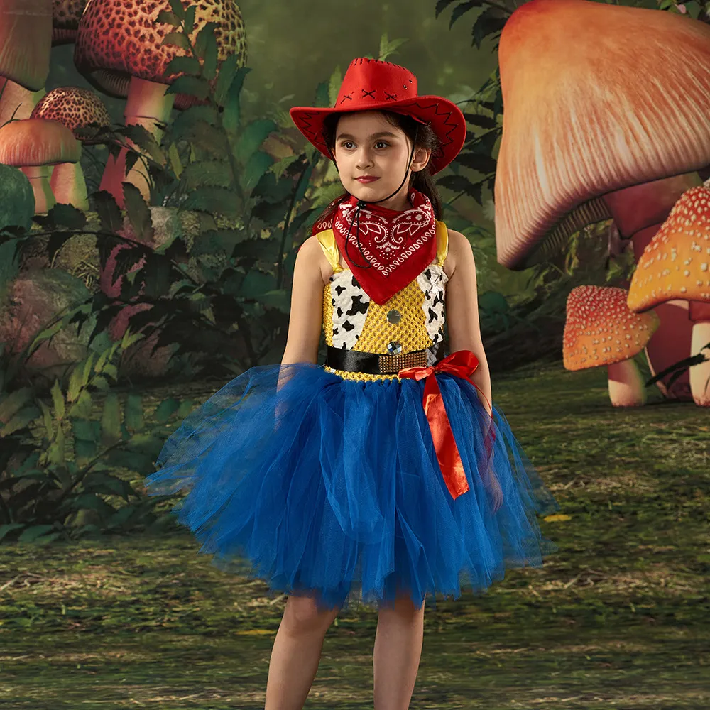 Girls Cowgirl Costume Dress: Kids' Cosplay, Halloween, Birthday Party  Prom Gown Shop Now!