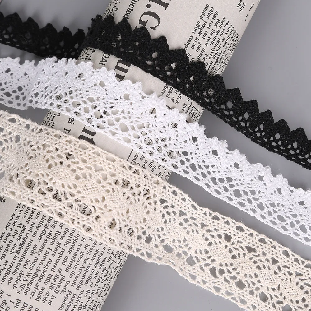 Cinta De Tela De Borde De Encaje De Crochet 5 Yardas Blancas/Marfil/Negros  Bricolaje A Mano Hecho A Mano Nave Artesanía De 13,23 € | DHgate, image size:1000x1000