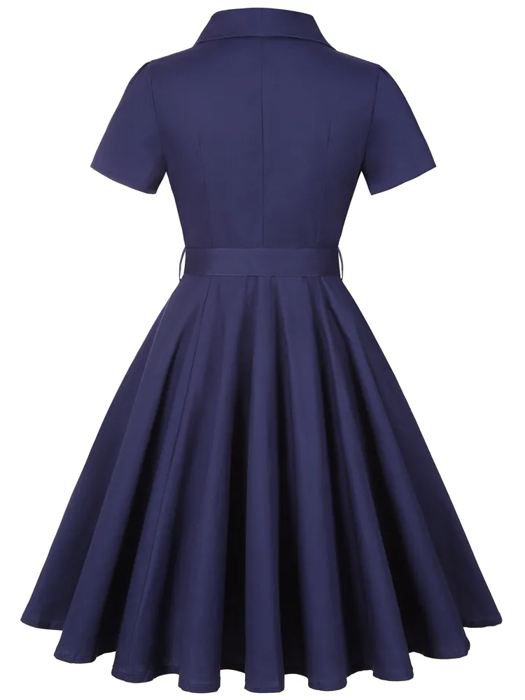 2023 Navy Blue Summer Vintage Rockabilly Dress 1950s... From Dh2958055, $27.27 | DHgate.Com 2023 Navy Blue Summer Vintage Rockabilly Dress 1950s... From Dh2958055, $27.27 | DHgate.Com