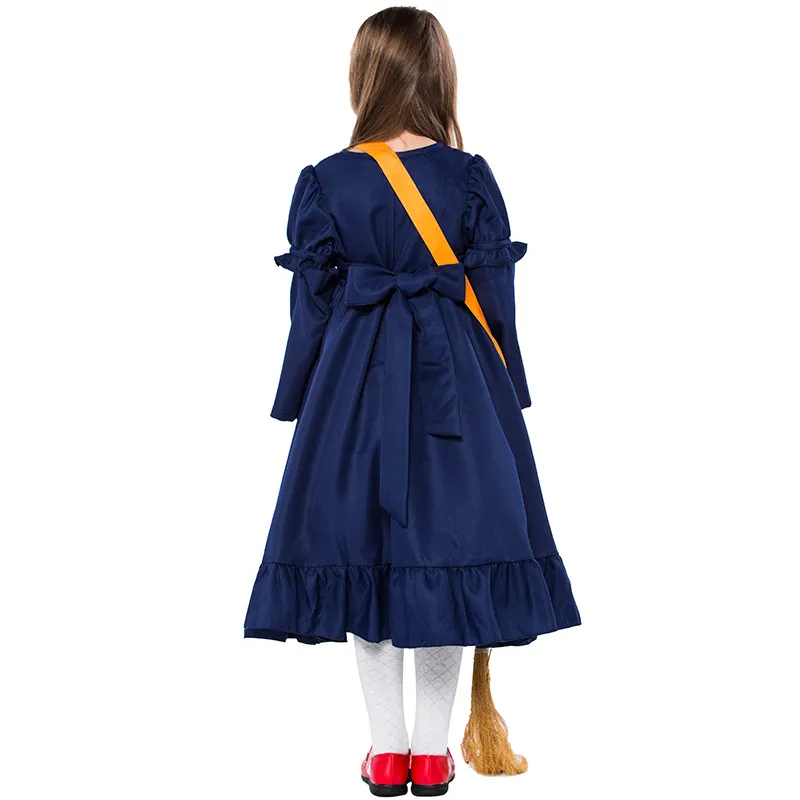 Kiki's Delivery Service - Japan Anime Halloween Purim Fairy Tale lancha dress for Girls, Perfect for Cosplay, Book Week Parties, and Fancy lancha