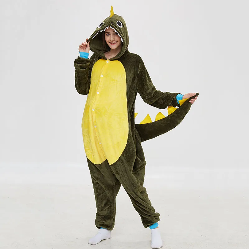 Dragon Onesie For Adults - Unisex Animal Cosplay Pajamas For Halloween & Christmas