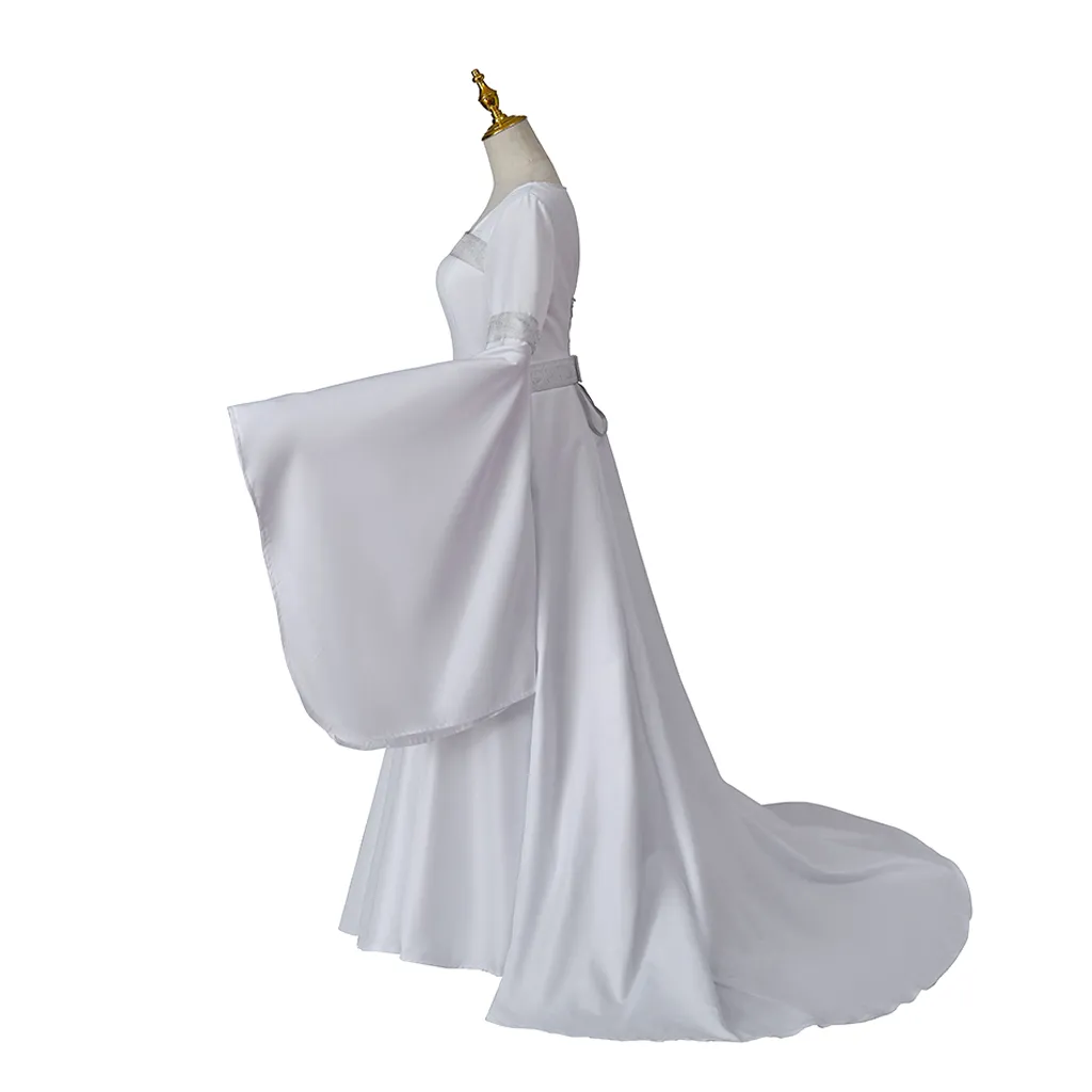 Galadriel Elf with Square Collar and Long Sleeves - Perfect for Role Play, Halloween and victorian evening gown Galadriel Elf with Square Collar and Long Sleeves - Perfect for Role Play, Halloween and victorian evening gown