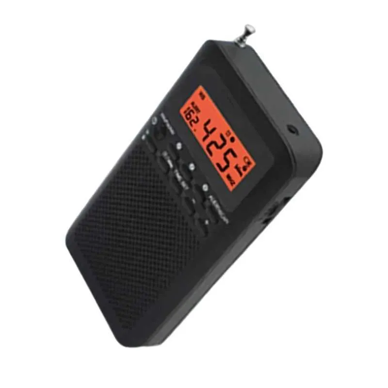 Portable AM Mini Radio Fm With LCD Display, Digital Al Clock, Pocket ...