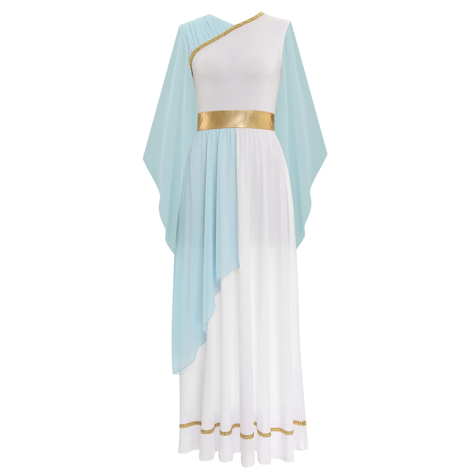 green emerald velvet dress Golden Goddess Costume - Greek Dress with Gold Accents main image 0