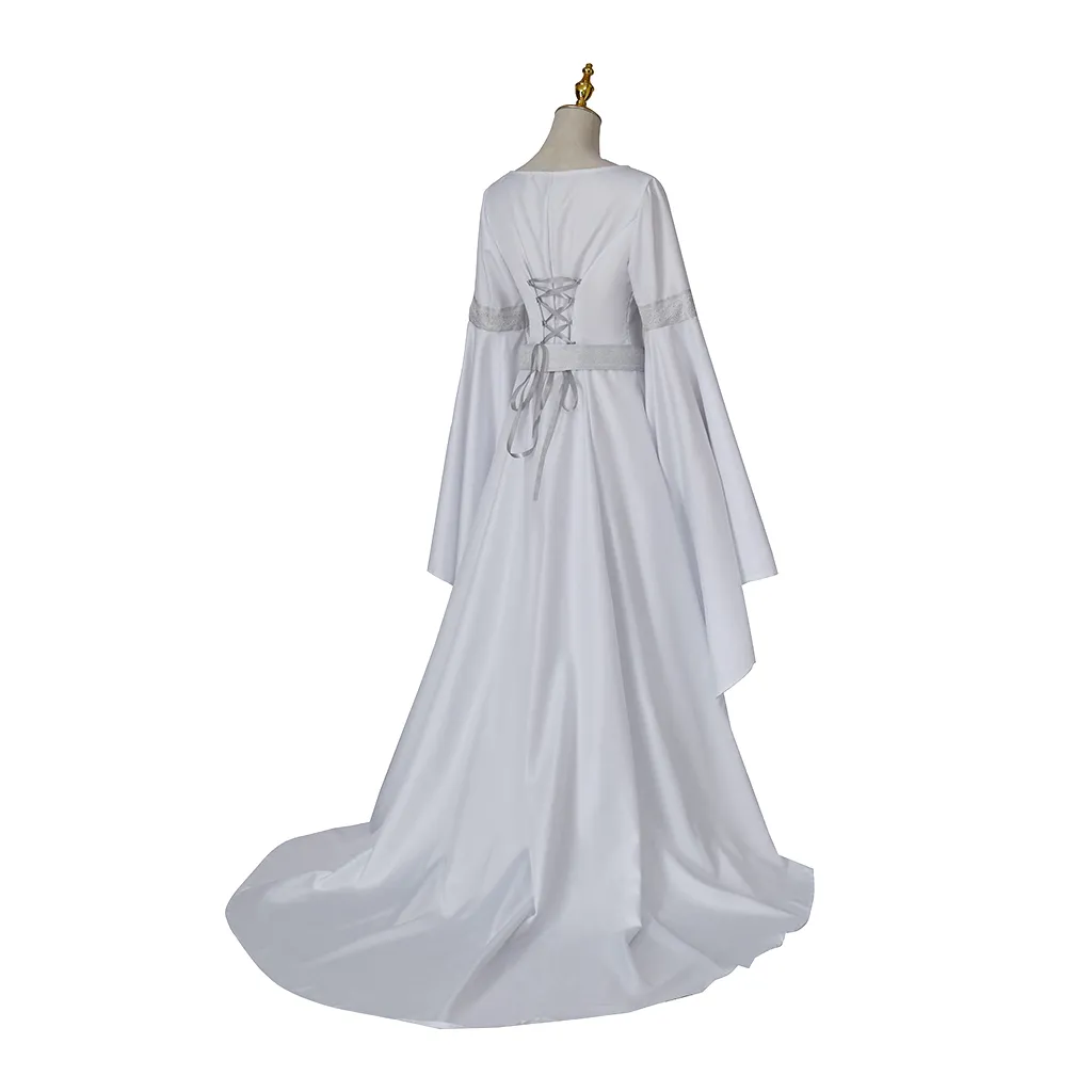 Galadriel Elf with Square Collar and Long Sleeves - Perfect for Role Play, Halloween and victorian evening gown Galadriel Elf with Square Collar and Long Sleeves - Perfect for Role Play, Halloween and victorian evening gown