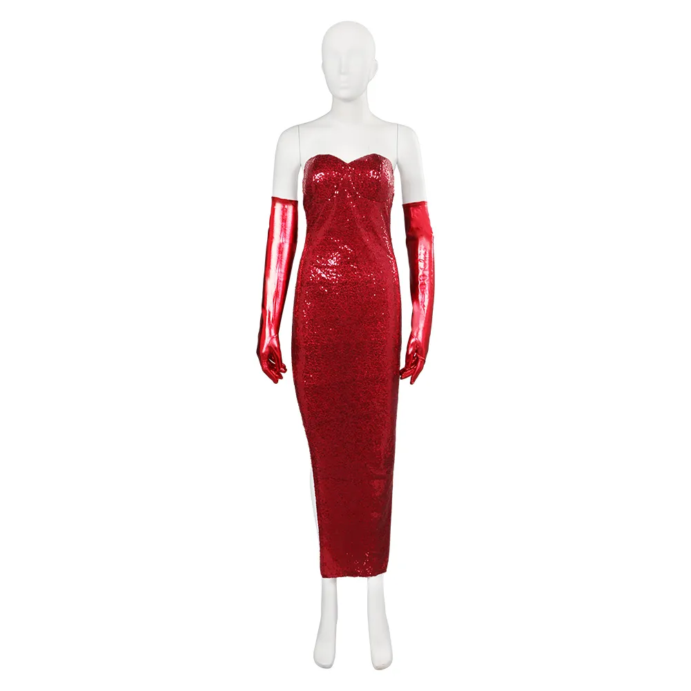 Cos Roger Rabbit Jessica Rabbit Cospbit Fashion Fashion Red Sexy Dress ...