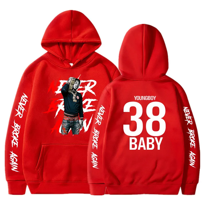 Sweat à Capuche Streetstyle Hip-Hop – YoungBoy Never Broke Again, Unisexe XS-4XL