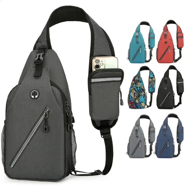 Sac Banane Homme DAWOOWF – Imperméable, Léger (100 G), Sangle Réglable 70-100 Cm – Pour Voyage, Vélo, Sport, Travail (gris)
