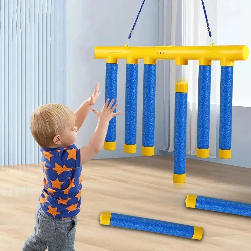 Juego De Reacción Con Palos Que Caen – 3 Velocidades – Entrenamiento De Reflejos Para Niños Y Adultos – Ideal Para Interior