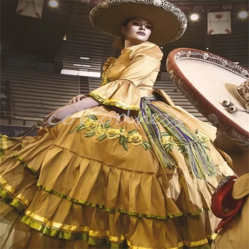 mexican dress for ladies Flores Oaxaca Embroidered Dress main image 0