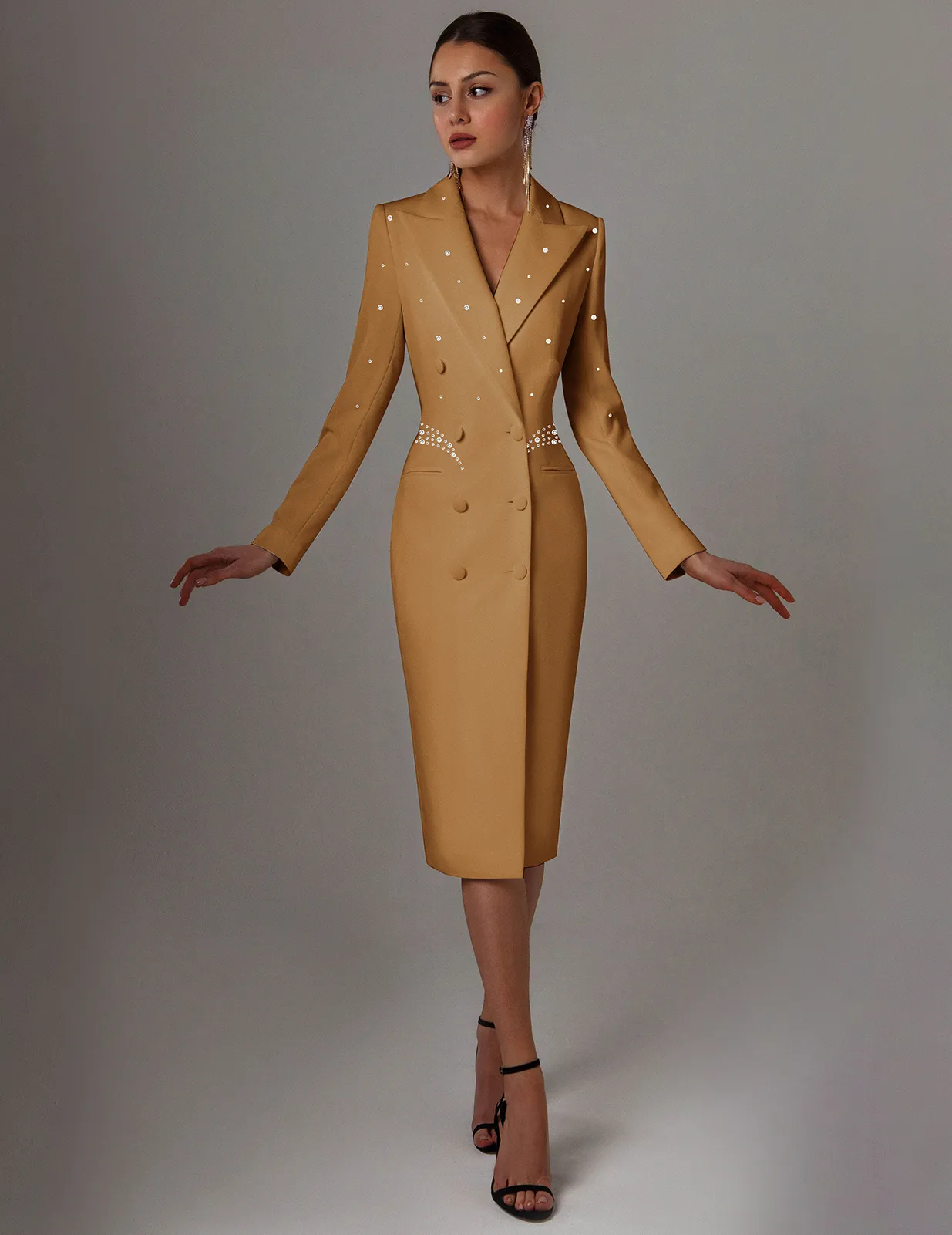 Crystal Beading Satin Blazer Dress Women Long Sleeve Single Breasted Slim Fit Formal Wear from Dhgate Mother of the Bride Suits - price 80.41 Crystal Beading Satin Blazer Dress Women Long Sleeve Single Breasted Slim Fit Formal Wear from Dhgate Mother of the Bride Suits - price 80.41