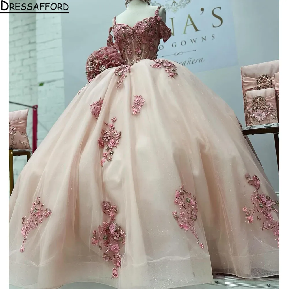 Gorgeous Champagne Appliques Quinceanera Dresses Wedding Dress     fg2598