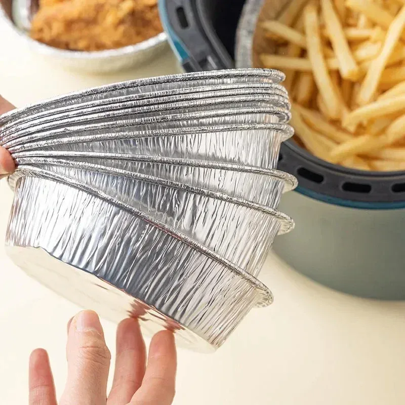 Premium Aluminum Foil Plates: Disposable, No-Stick for Baking, BBQ
