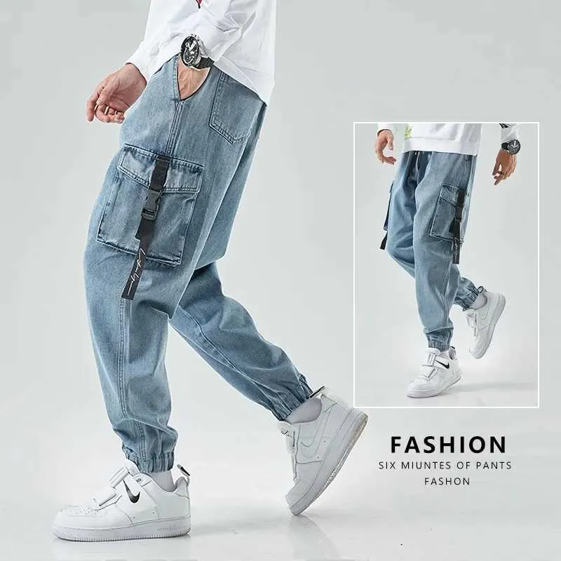 Japanese Streetwear Mens Cargo Cargo Jeans For Men Stylish Ankle Joggers With Cargo Design Perfect For Casual Hip Hop Style And Baggy Harem Style S24757 From Channelb 5.27 DHgate.Com