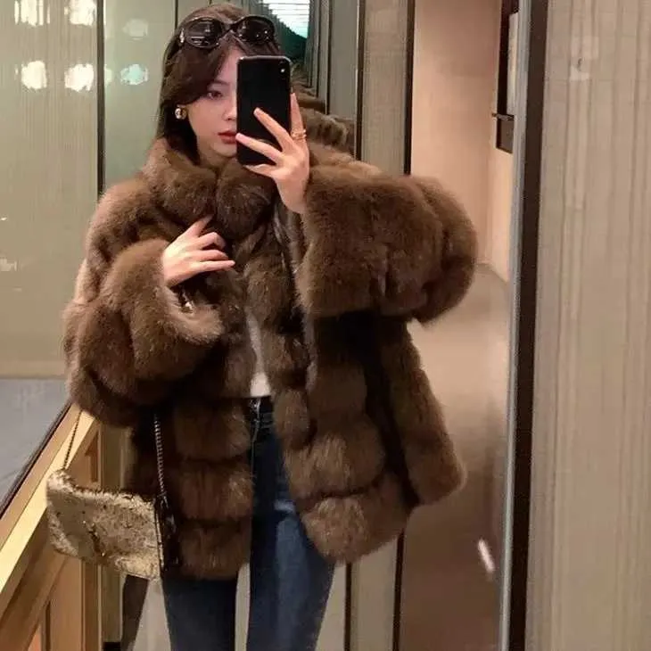 Frame faux fur coat sale