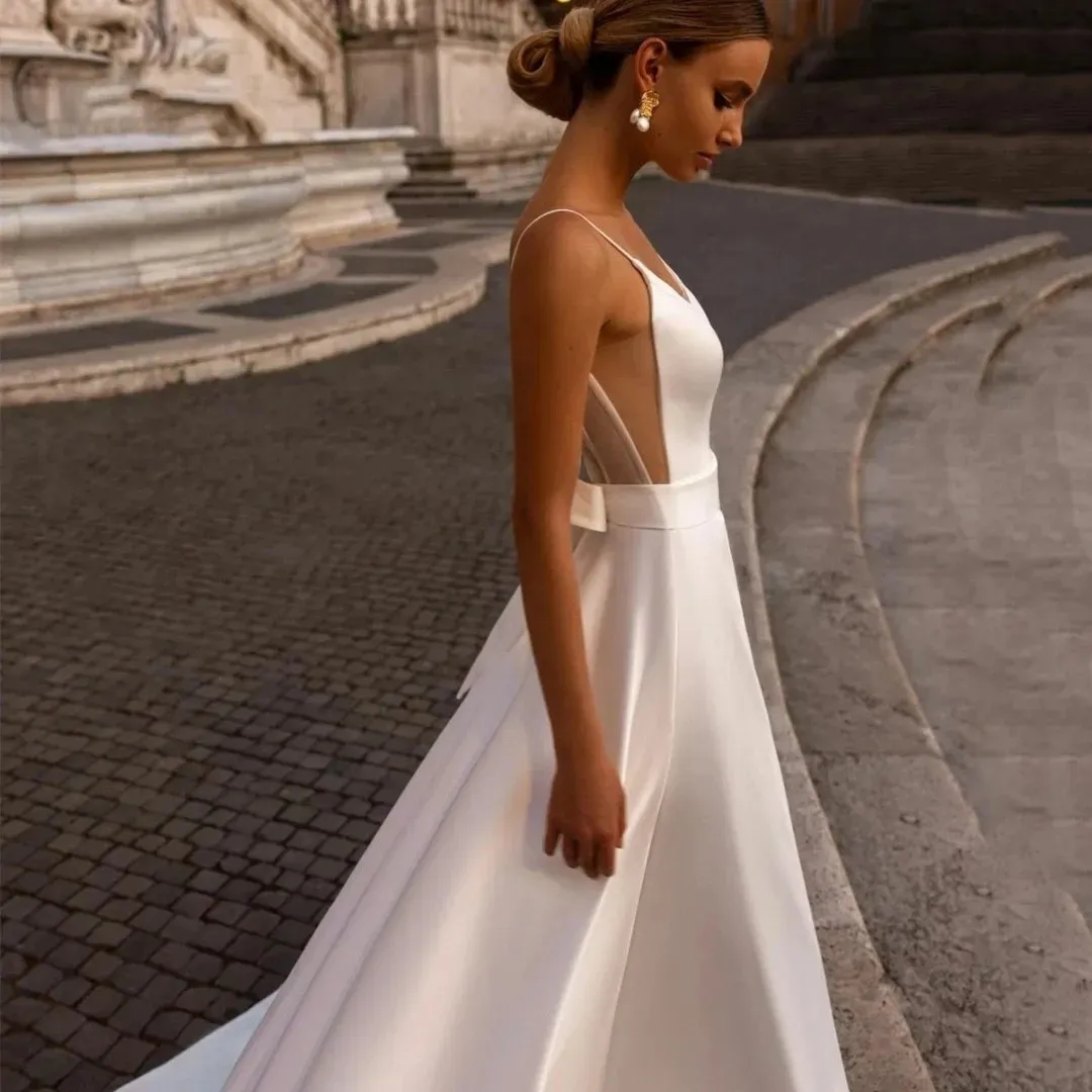 Elegant White Wedding Dress For Woman 2025... From Sellonbest, $190.96 |  DHgate.Com