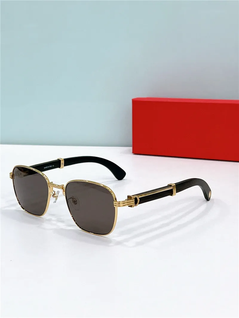 New Fashion Design Retro Square Sunglasses 0363S Metal Frame  display picture 1