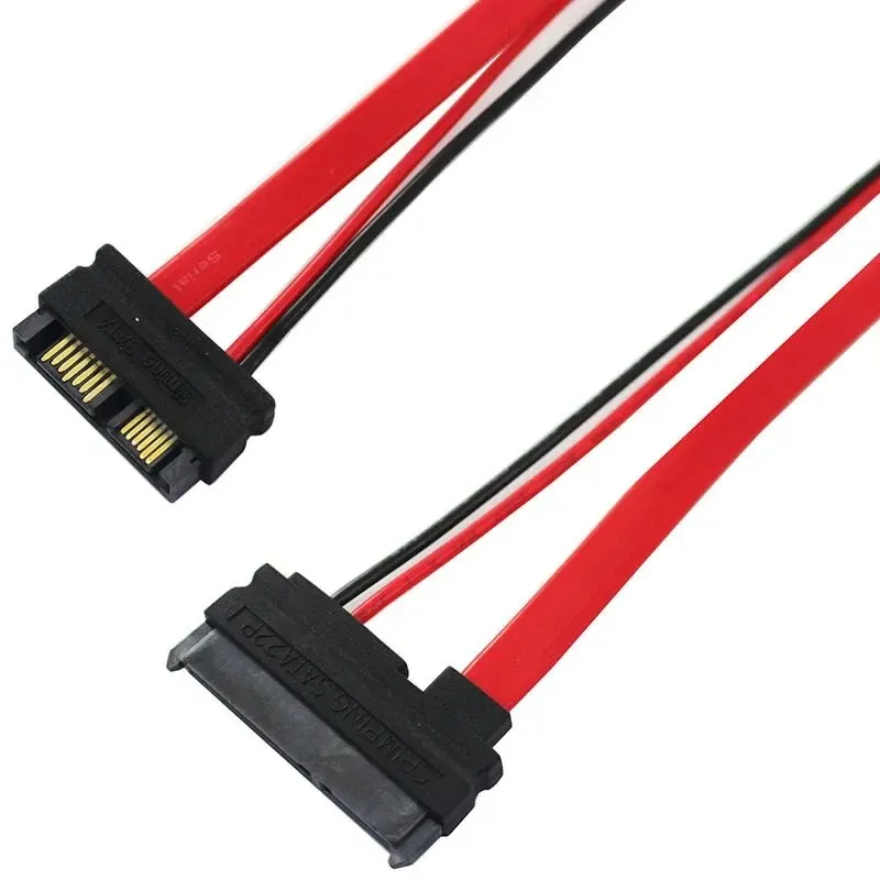 High-Speed SATA Cable: 7+6P to 7+15P Data Transfer, Premium