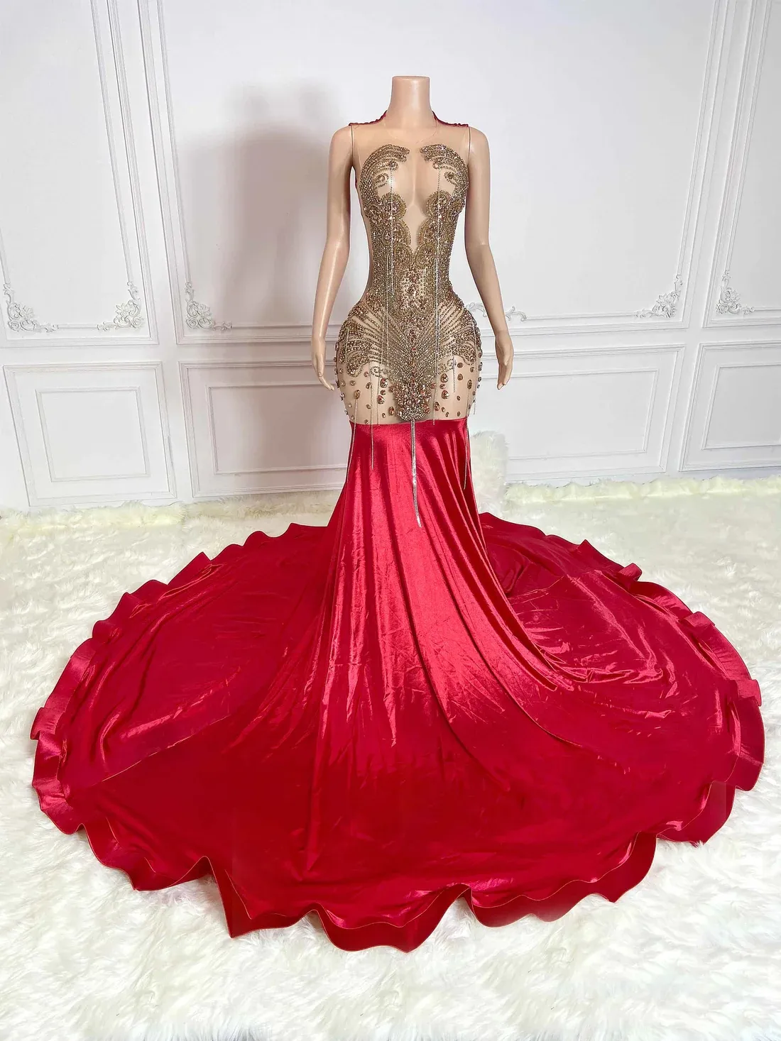 Dark Red Prom Dresses: Sheer Mermaid Evening Gown,... From Jjsfashion, $176.61 | DHgate.Com Dark Red Prom Dresses: Sheer Mermaid Evening Gown,... From Jjsfashion, $176.61 | DHgate.Com