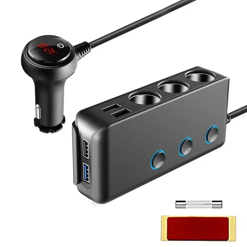 cigarette lighter splitter with on/off switch Quick Charge 3.0 12V/24V Car Cigarette Lighter Splitter with 3 Sockets and  4-Port USB Charger 120W On-Off from Dhgate Transmitter & Receiver