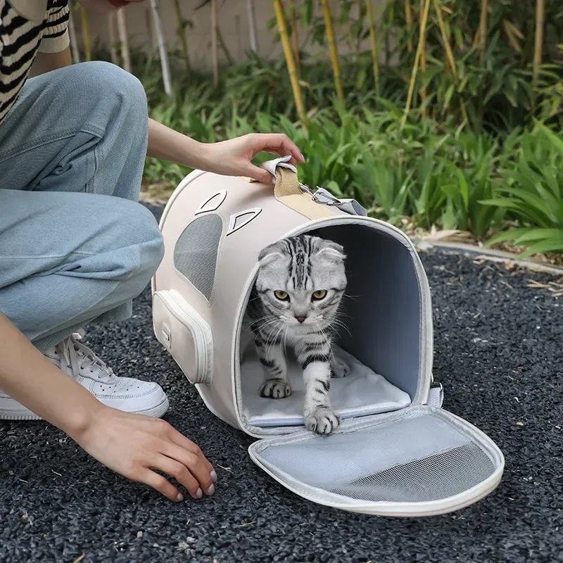 EVA pet bag portable collapsible dog out bag manufacturer wholesale fashion breathable pet dog backpack EVA pet bag portable collapsible dog out bag manufacturer wholesale fashion breathable pet dog backpack