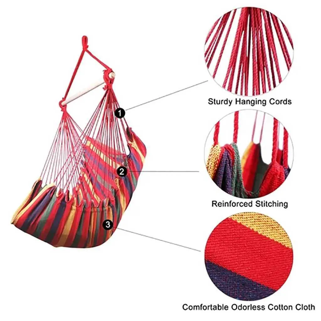 Sitting Rope Relax Comfortable Hanging Rope Chair Swing: Relax Indoors & Outdoors - Best ...