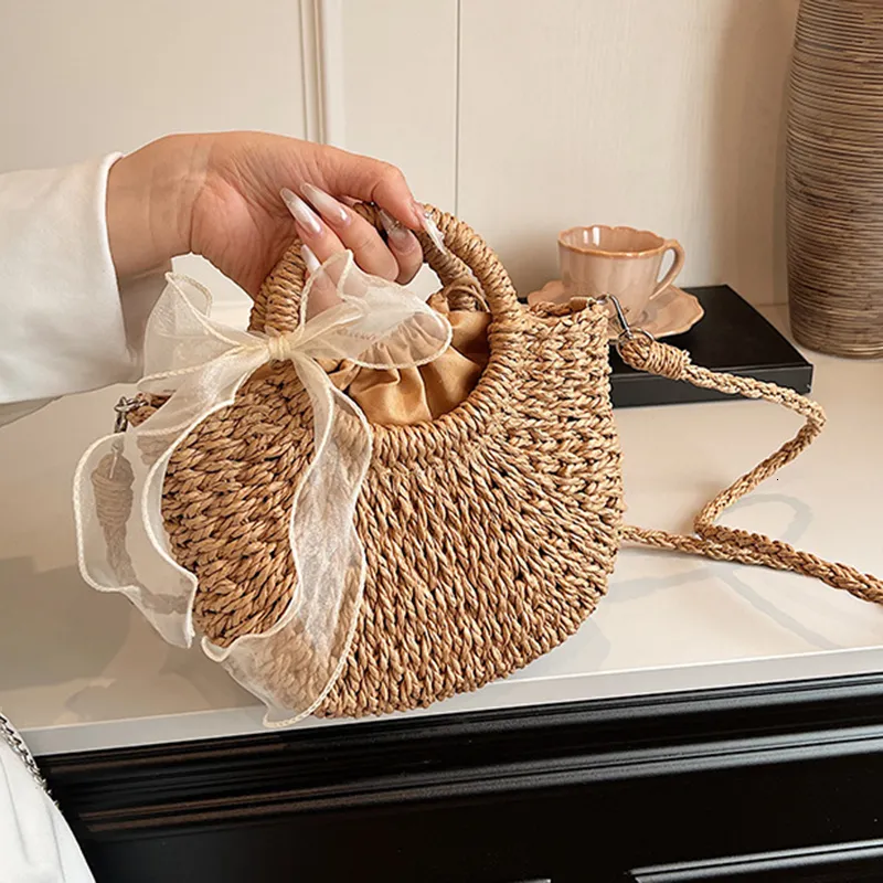 Handmade Woven Straw Crossbody Bag For Women Trendy And Elegant Summer Beach Shoulder Straw Bag H7.11 28 From Swissmilitary 26.12 DHgate.Com