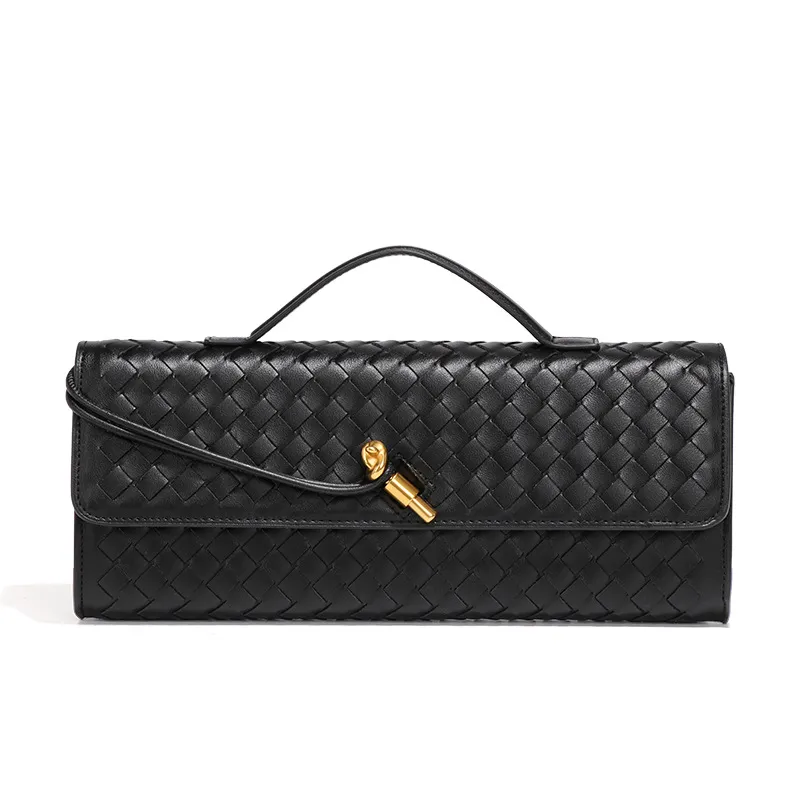 Cheap Crossbody Bags Women Knitted Soft Pu Shoulder Bag Medium Baguette Organ Purses 3 Layers Pockets Handy Handbags Adjustable Strap From 31 65 DHgate