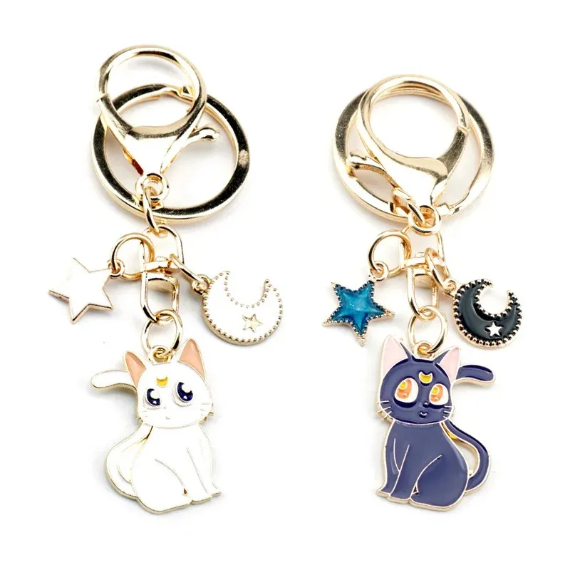Cute Cat Keychains: Premium Metal Charm Strap for Phone, Keys Shop Now!