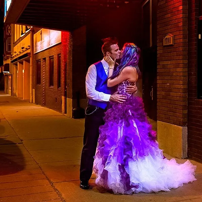 Wedding dresses with purple accents 60 photos - Astyledwedding.com