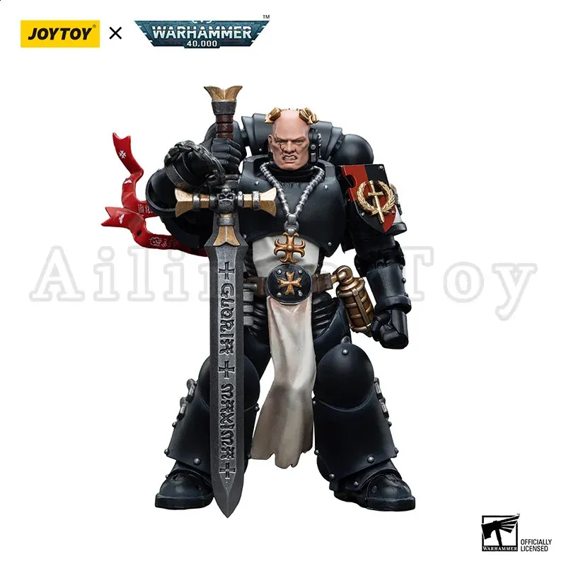 JOYTOY 118 40K Black Templars Squads Action Figure Toy Soldier 