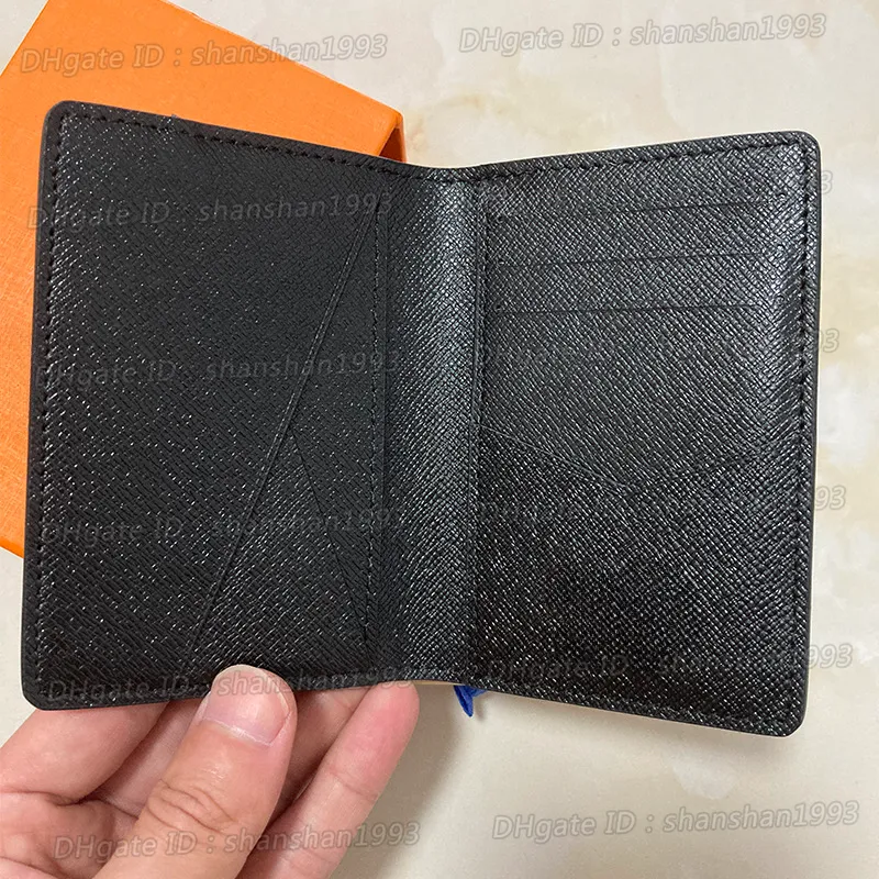 Designer Mens Short Wallet With Passport And Vaccine Holder Luxury  