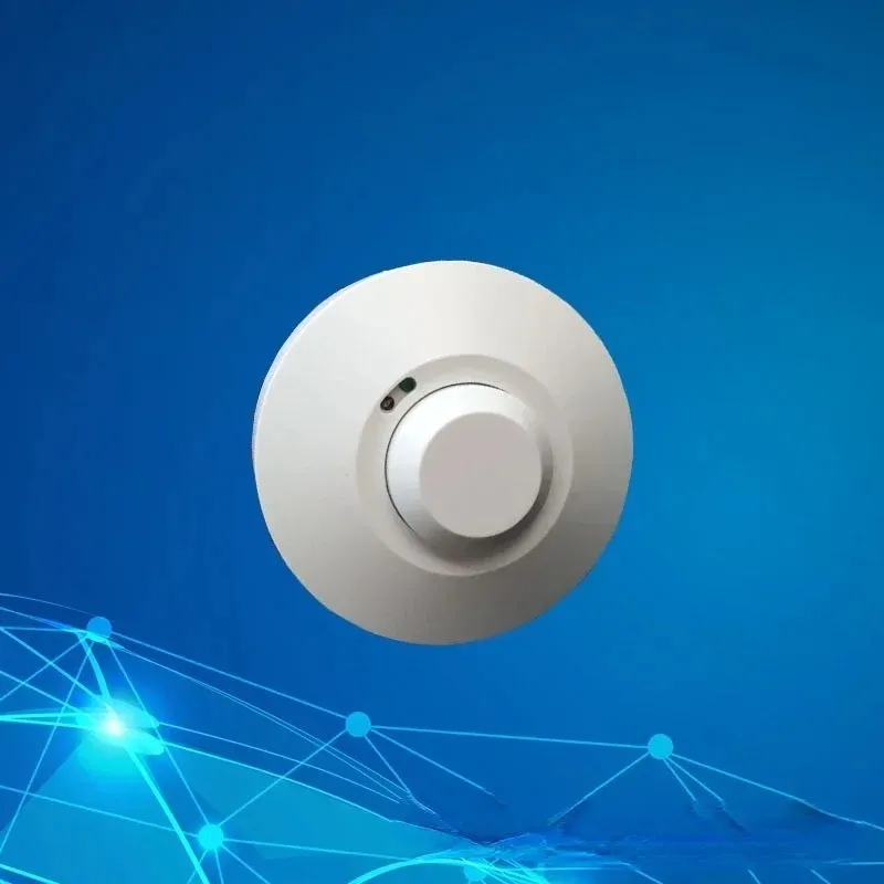 5.8GHz Mini Microwave Radar Motion Sensor Switch, AC85-265V, Ceiling Mount, Adjustable Delay & Detection Range