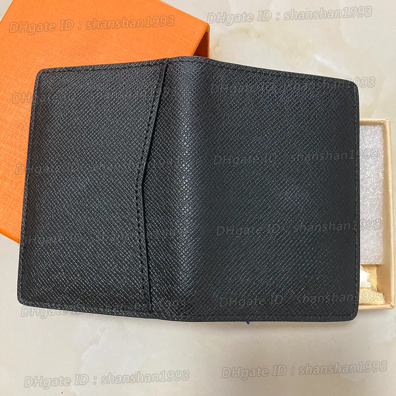 Designer Mens Short Wallet With Passport And Vaccine Holder Luxury  