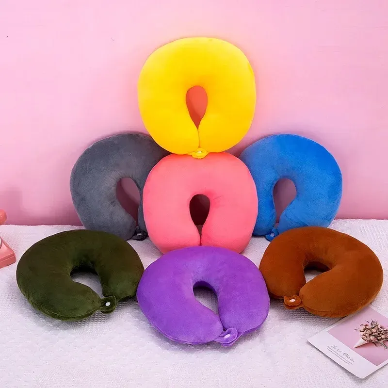 DHgate Soft Fluffy U Shape Neck Pillows for Travel Home and Office Home Garden