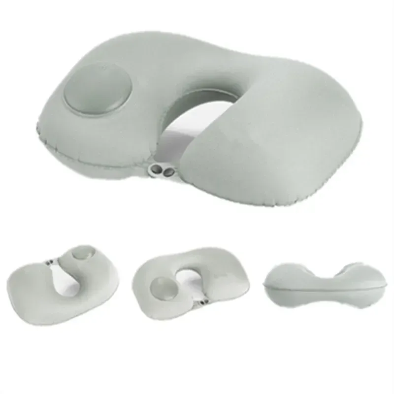 DHgate 2024 U Shape Travel Pillow Automatic Inflatable Neck Support Cushion Portable Airplane Car Pillows for Home Office Camping Home Garden