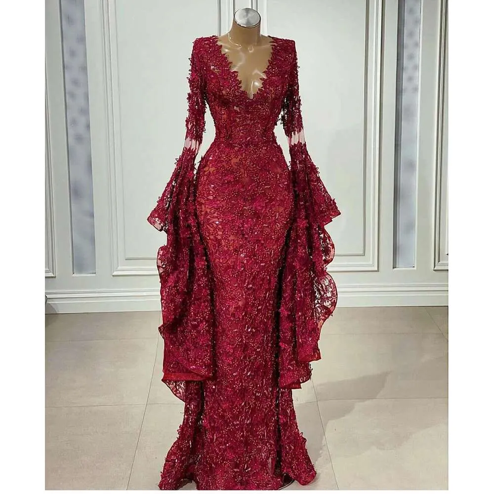 chinese dress ladies Glitter Long Sleeve Mermaid Dress by Ladivine CD864 main image 1