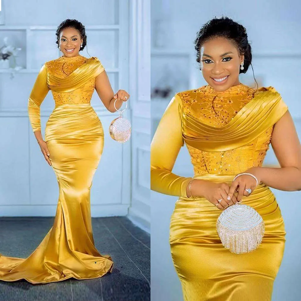 Long Sleeve Trumpet Mermaid Ruched Satin Prom Dress Long Sleeve Trumpet Mermaid Ruched Satin Prom Dress