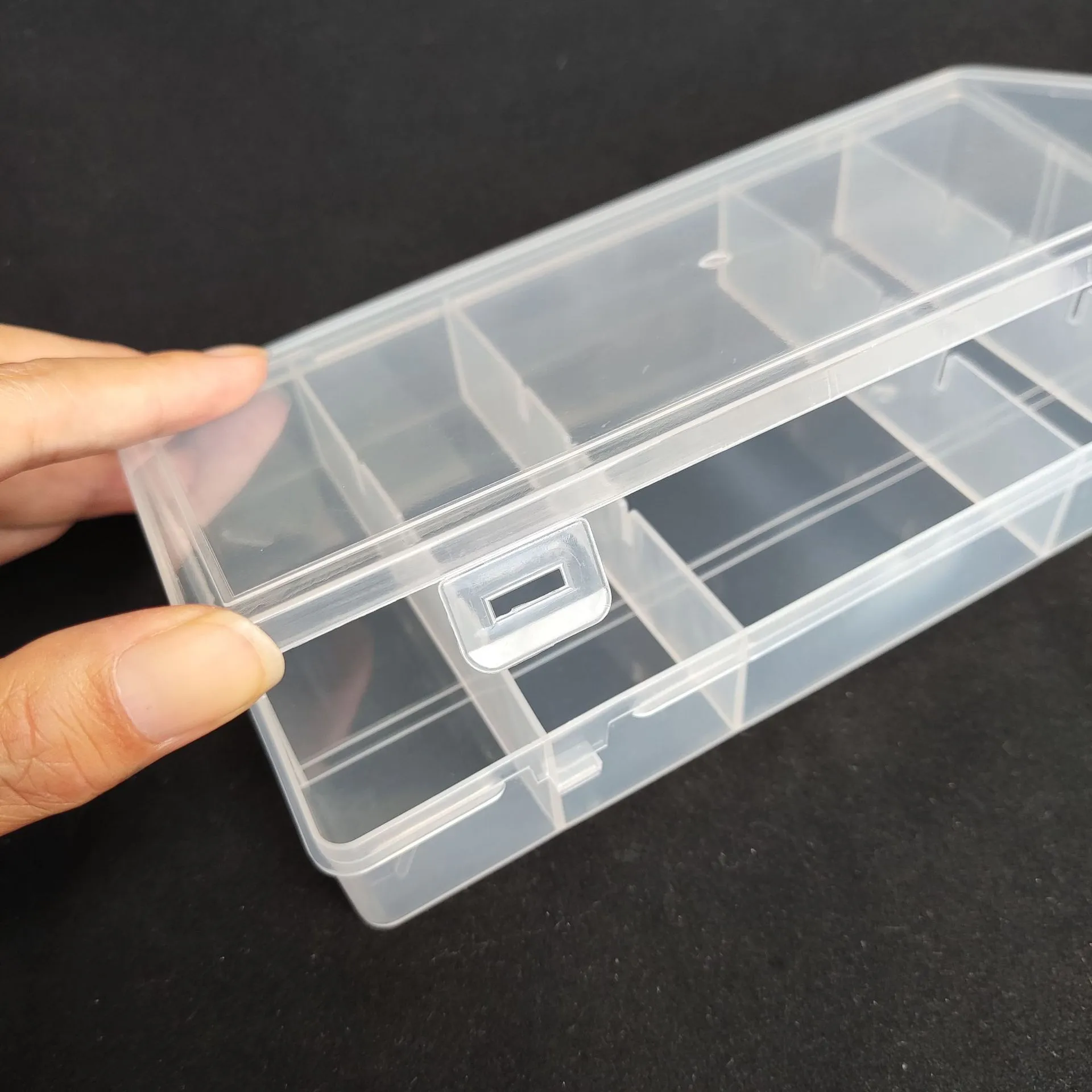 Premium Clear 5-Compartment Organizer Box - Ideal for Fishing Tackle ...
