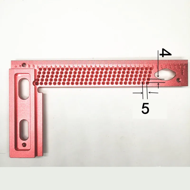 Wholesale L Shaped Carpentry Ruler With Clip Efficient Marking And Hole ...